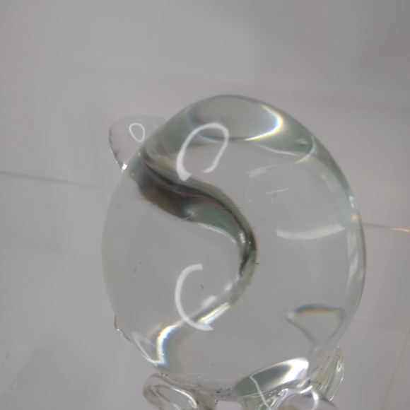Crystal Turtle Figurine Paper Weight Art Glass - Picture 8 of 13